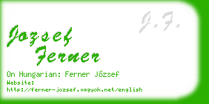 jozsef ferner business card